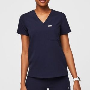 FIGS Navy Blue Scrub Top